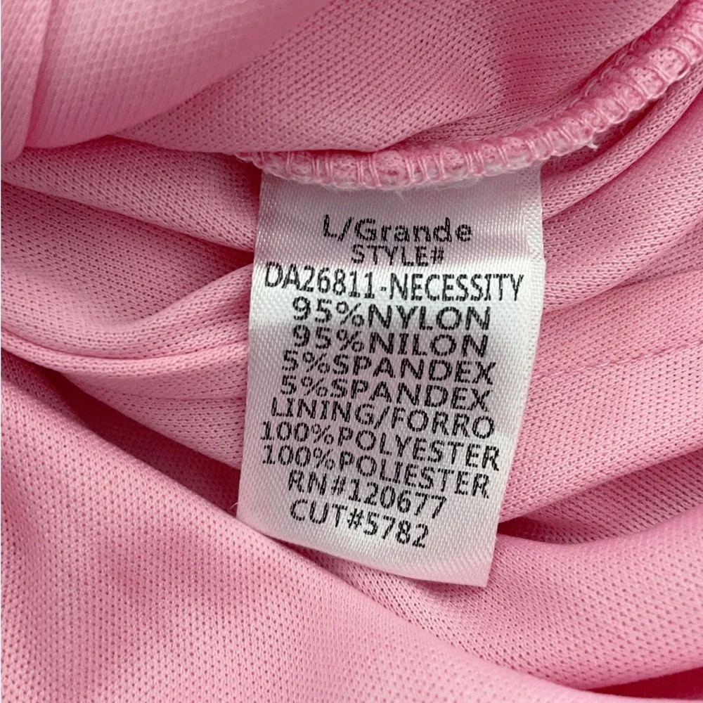 Tic Toc Pink Strapless Ruched Bodycon Dress Size Large - Picture 7 of 9